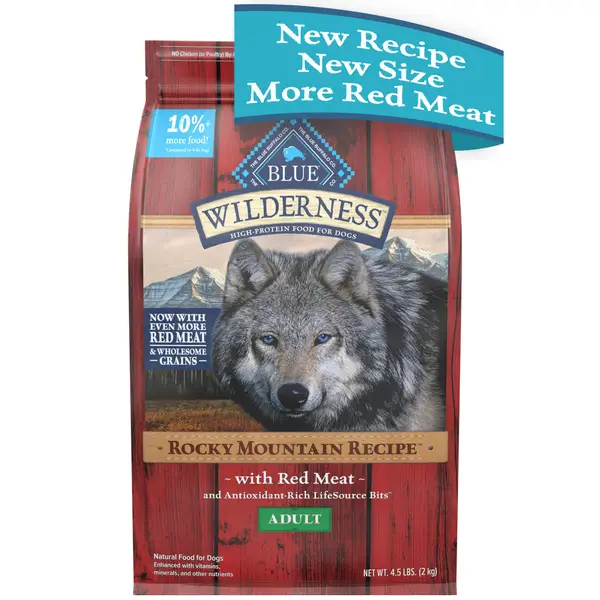 Blue Buffalo Wilderness 4.5 lb Rocky Mountain Recipe High Protein Red Meat with Grain Adult Dry Dog Food