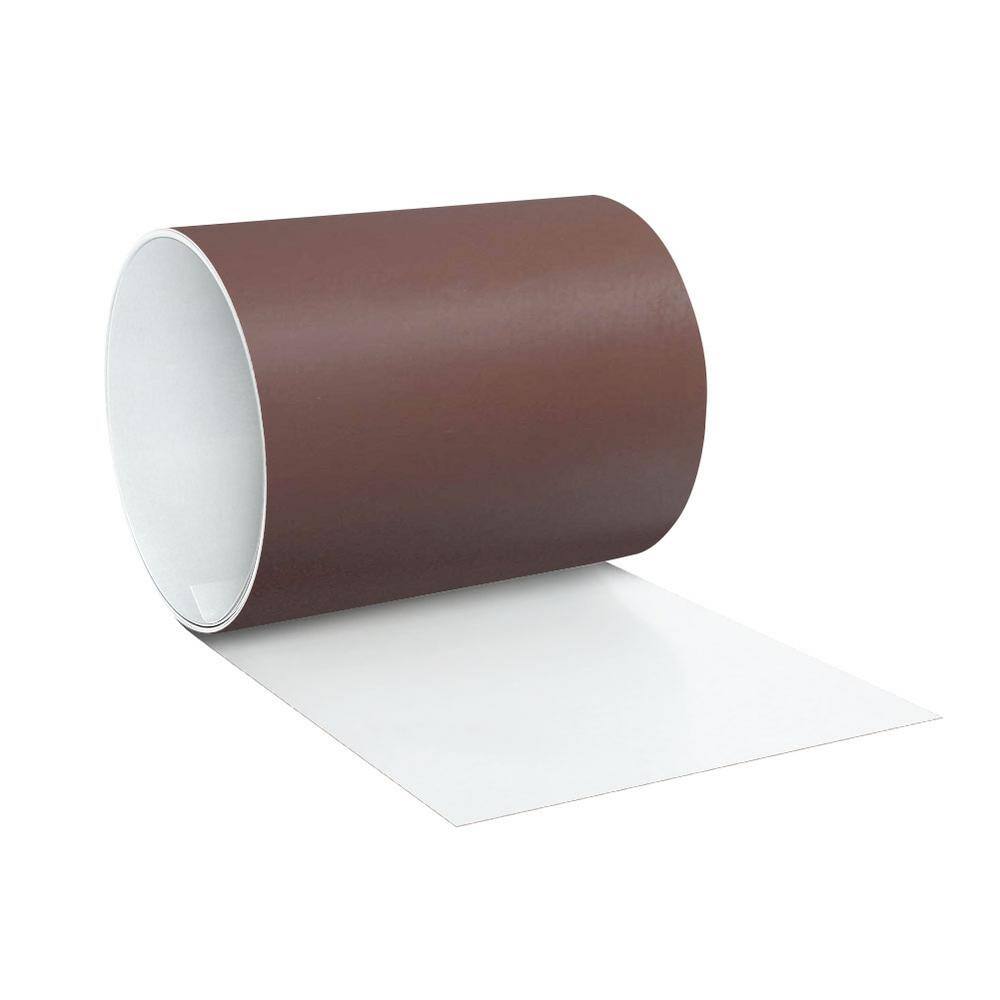 Gibraltar Building Products 6 in. x 10 ft. BrownWhite Aluminum Roll Valley Flashing A999BW-10-6