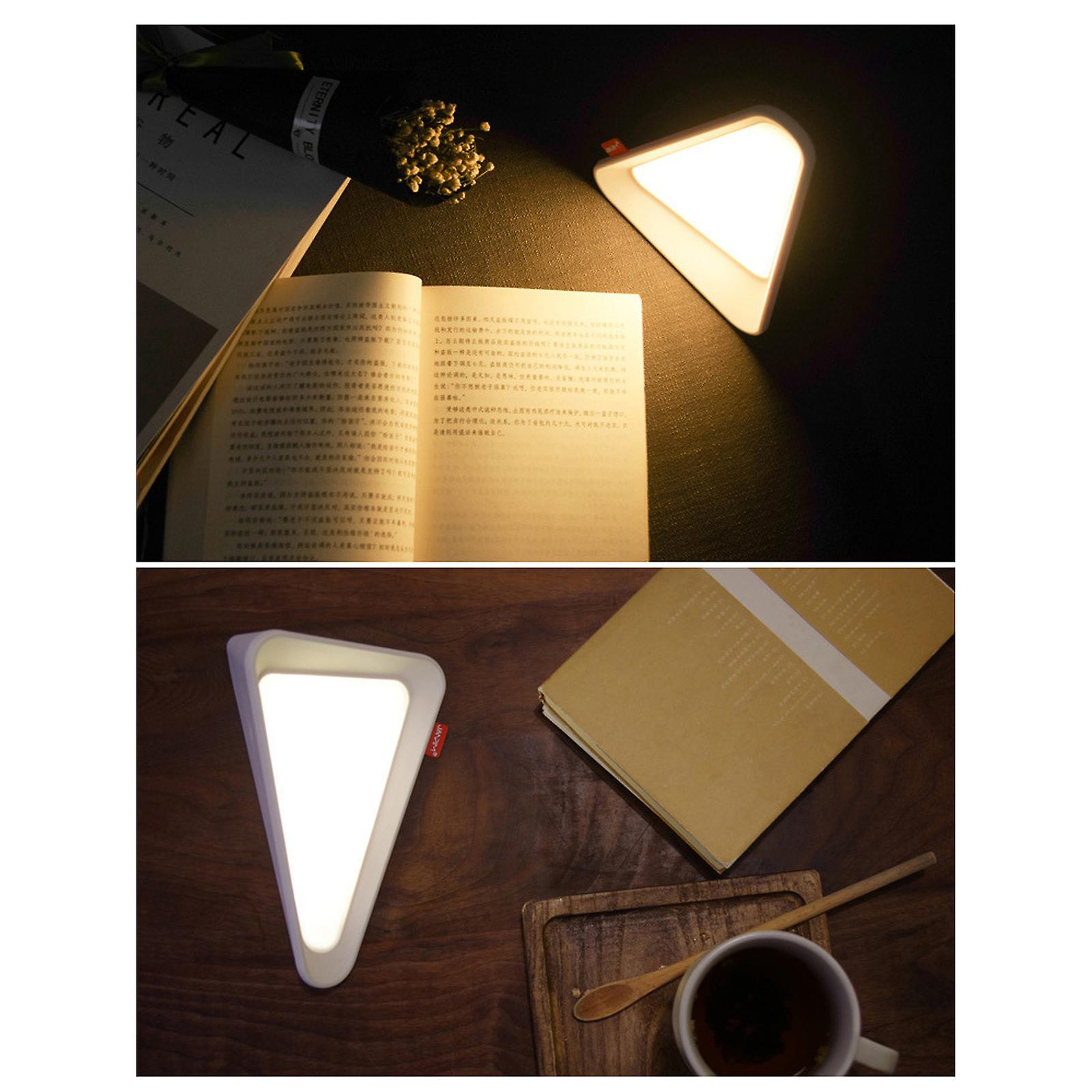 Triangle Flip Lamp Angle Sensor Brightness Adjustable Usb Rechargeable Eye Protection Night Light Bedside Feeding Lamp No.272235