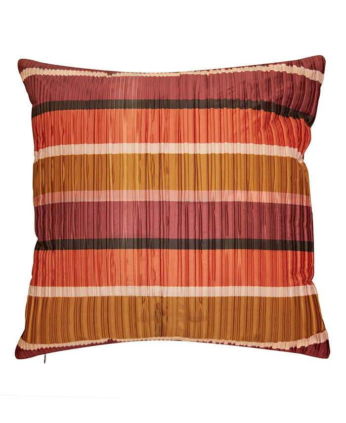 Edie@Home Jazzy Stripes Satin Decorative Pillow， 19