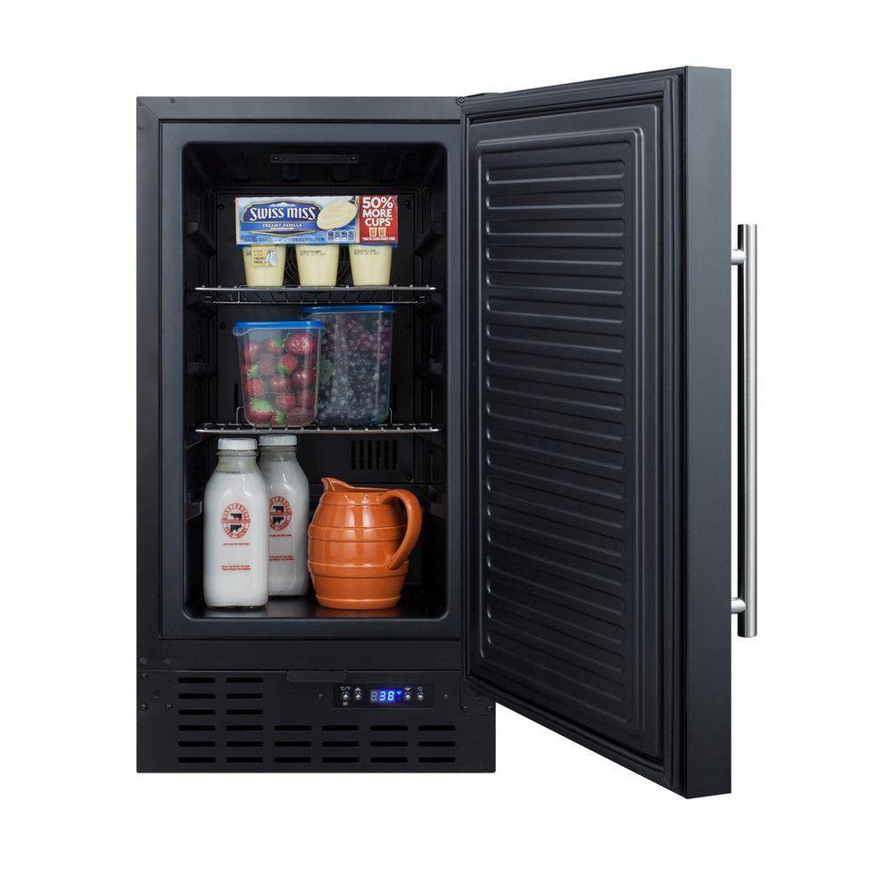 Summit Appliance 18 in. 3 cu. ft. Mini Refrigerator without Freezer in Black FF1843BK