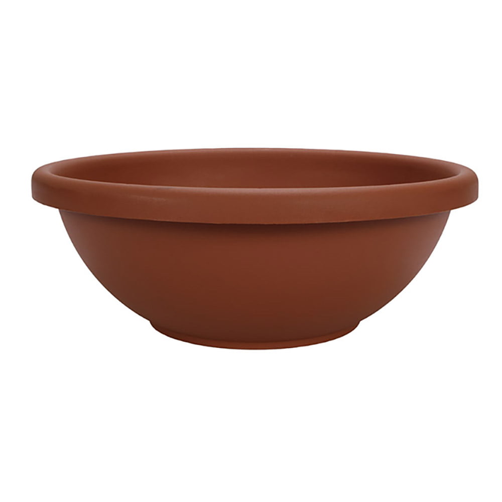 HC Companies GAB22000E35 22 Inch Resin Garden Bowl Planter Pot, Terra Cotta