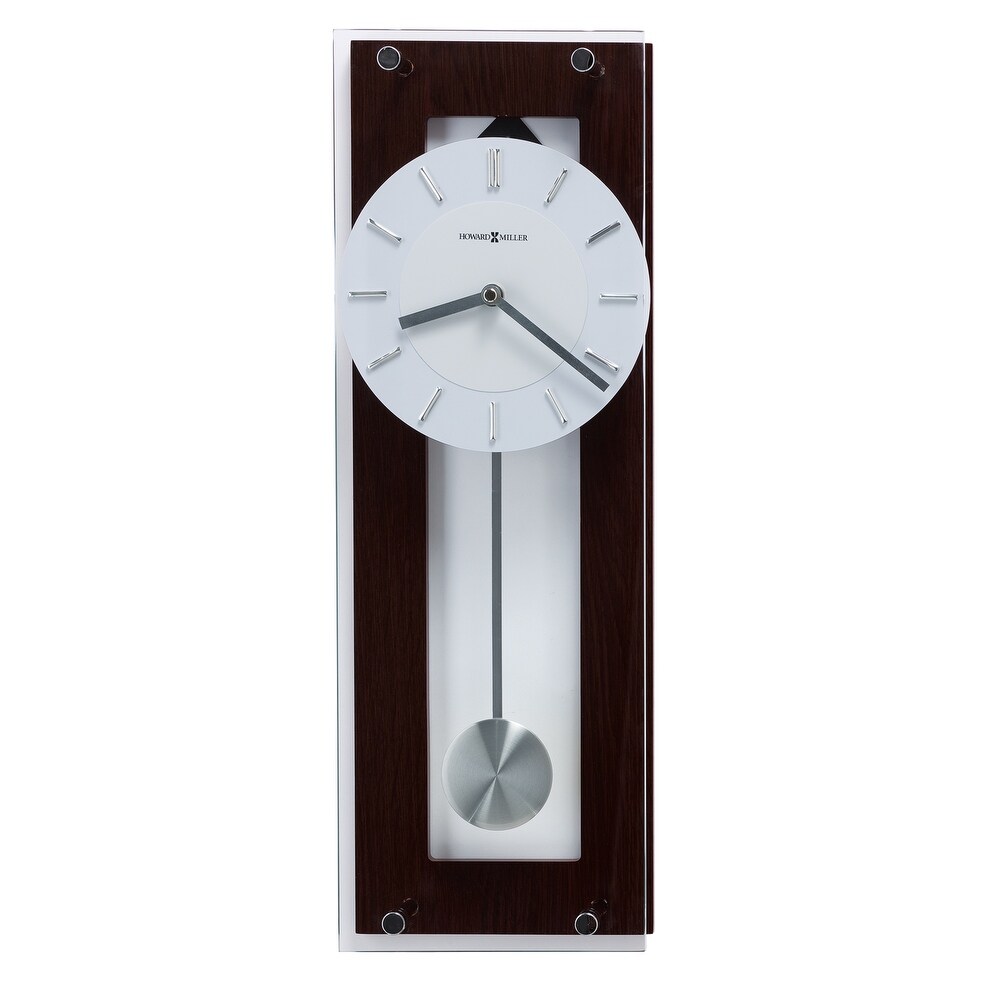 Howard Miller Emmett Transitional  Modern and Contemporary  Bold and Chic  Wall Clock with Pendulum  Reloj De Pared