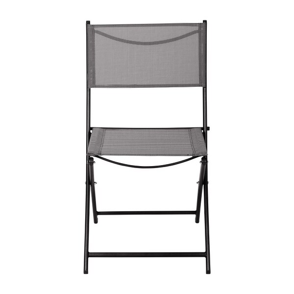 4 Pack Commercial Outdoor Flex Comfort Folding Chair with Metal Frame