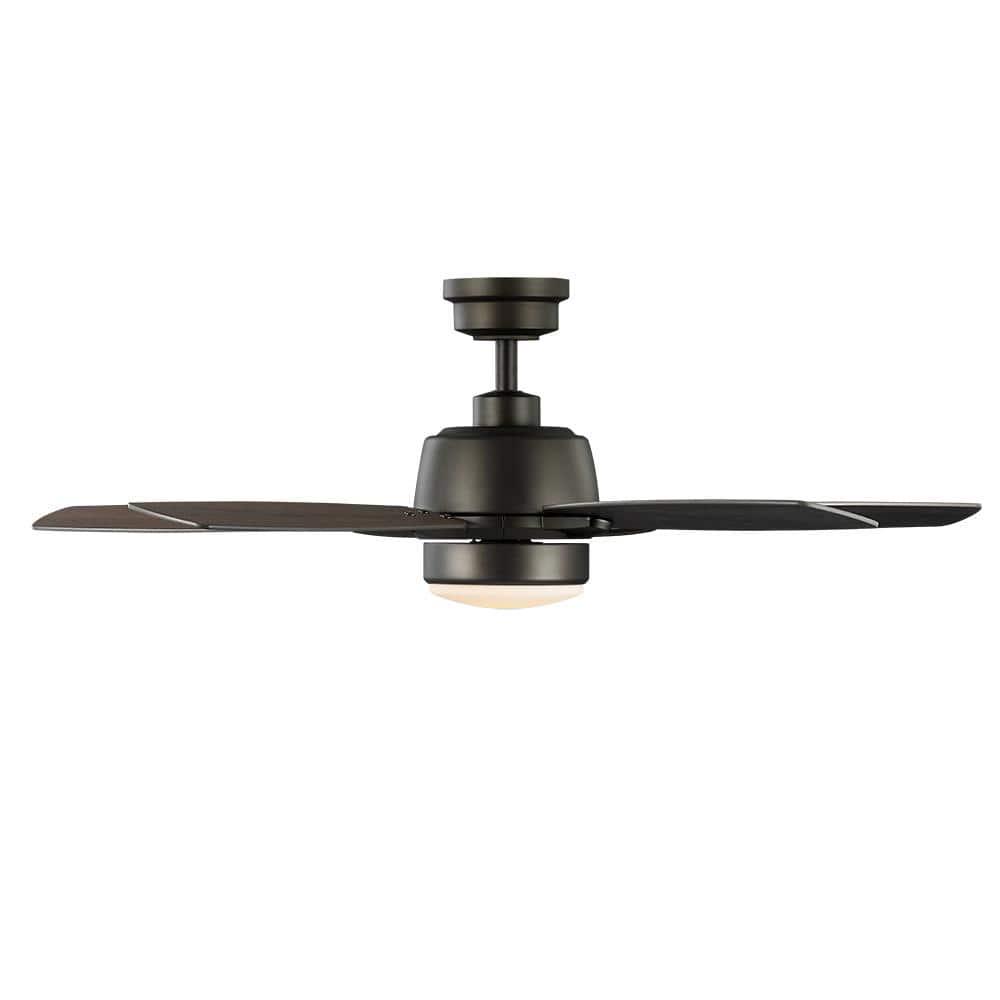 Home Decorators Collection Fawndale 46 in Indoor Integrated LED Bronze Ceiling Fan with Light Kit 5 Reversible Blades and Remote Control