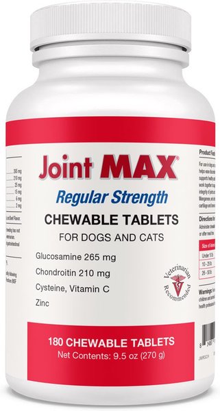 Joint MAX Regular Strength Chewable Tablets for Dogs and Cats