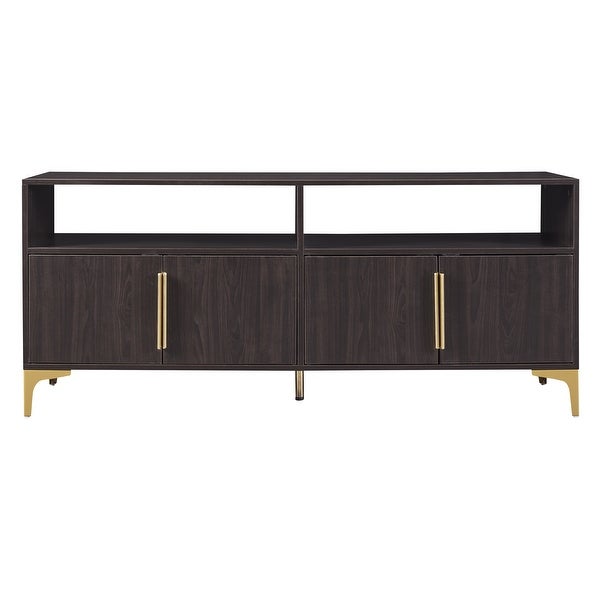 58'' Sideboard with Gold Metal Legs and Handles