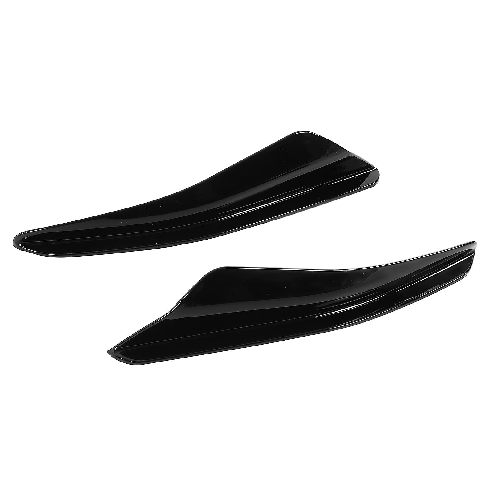 2pcs Front Bumper Aero Kits Canards Wing For Maxton Style Replacement For Mk8 2021+glossy Black