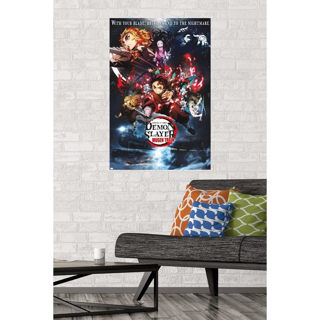 Trends International Demon Slayer Mugen Train Collage One Sheet Unframed Wall Poster Prints