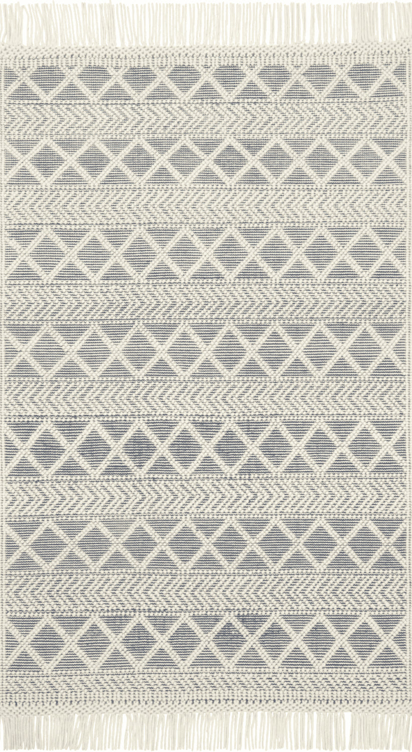 Holloway Hand Woven Navy & Ivory Rug