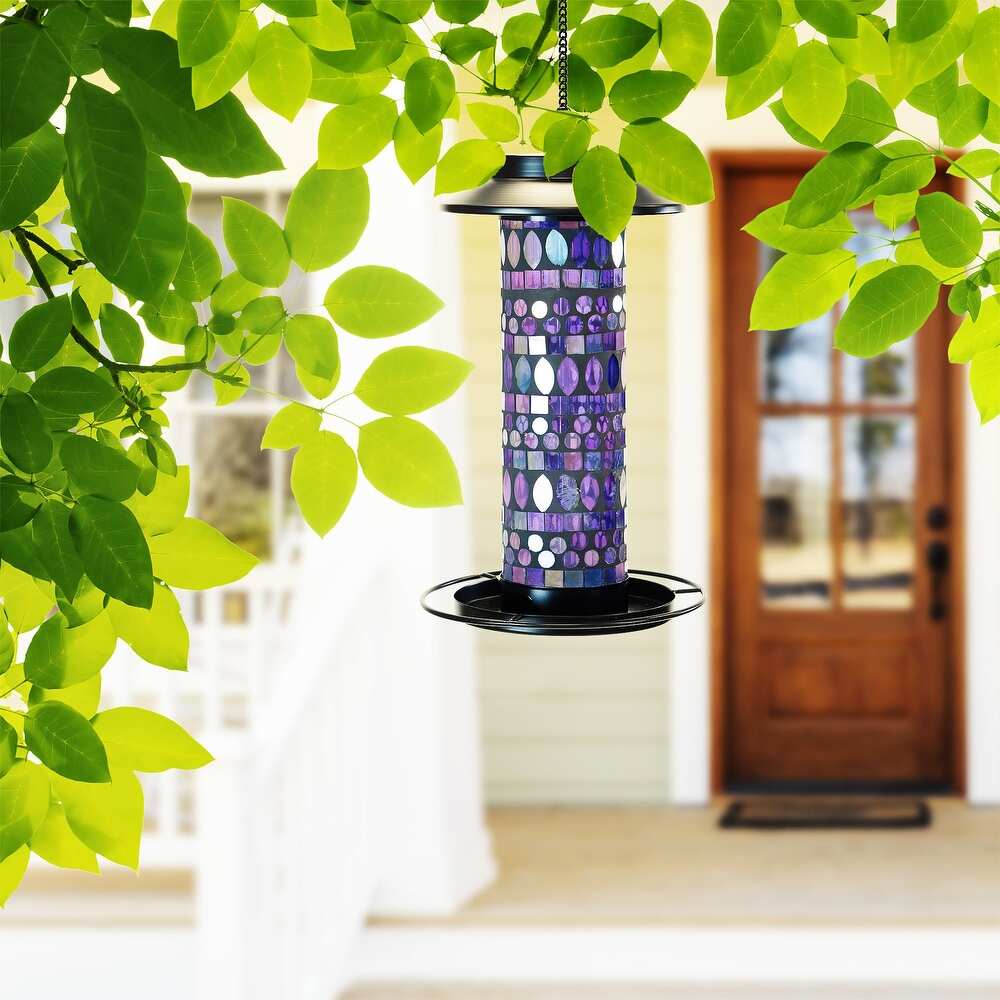 Amethyst bird feeder