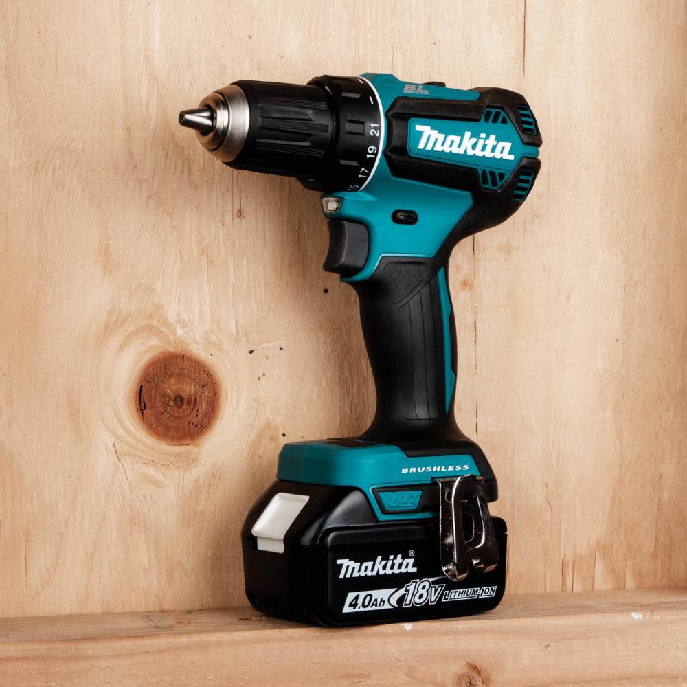 Makita 18V LXT 1/2 Driver Drill Lithium Ion Brushless Cordless Kit ;