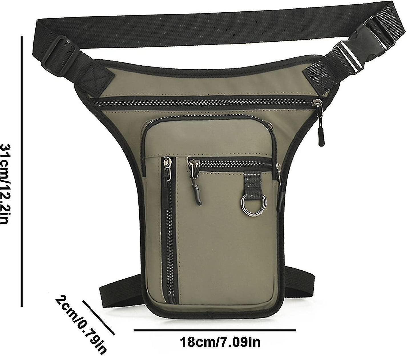 Motorcycle Shoulder Bag Hiking Multi-pocket Waist Fanny Pack  Belt Hip Bum Bag Multi-purpose Motorcy