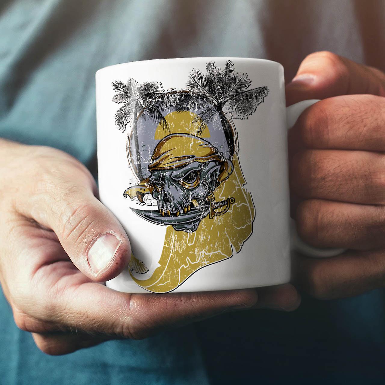 Beach Sea Pirate NEW White Tea Coffee Ceramic Mug 11 oz | Wellcoda