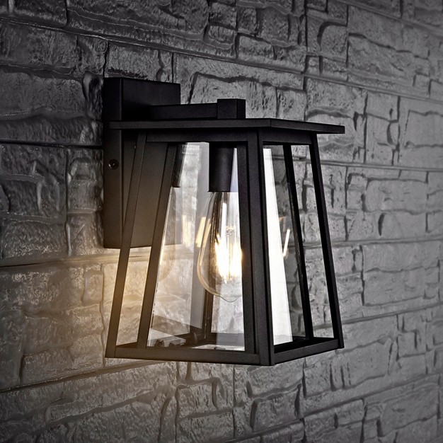 Stern Outdoor Wall Lantern Black Safavieh