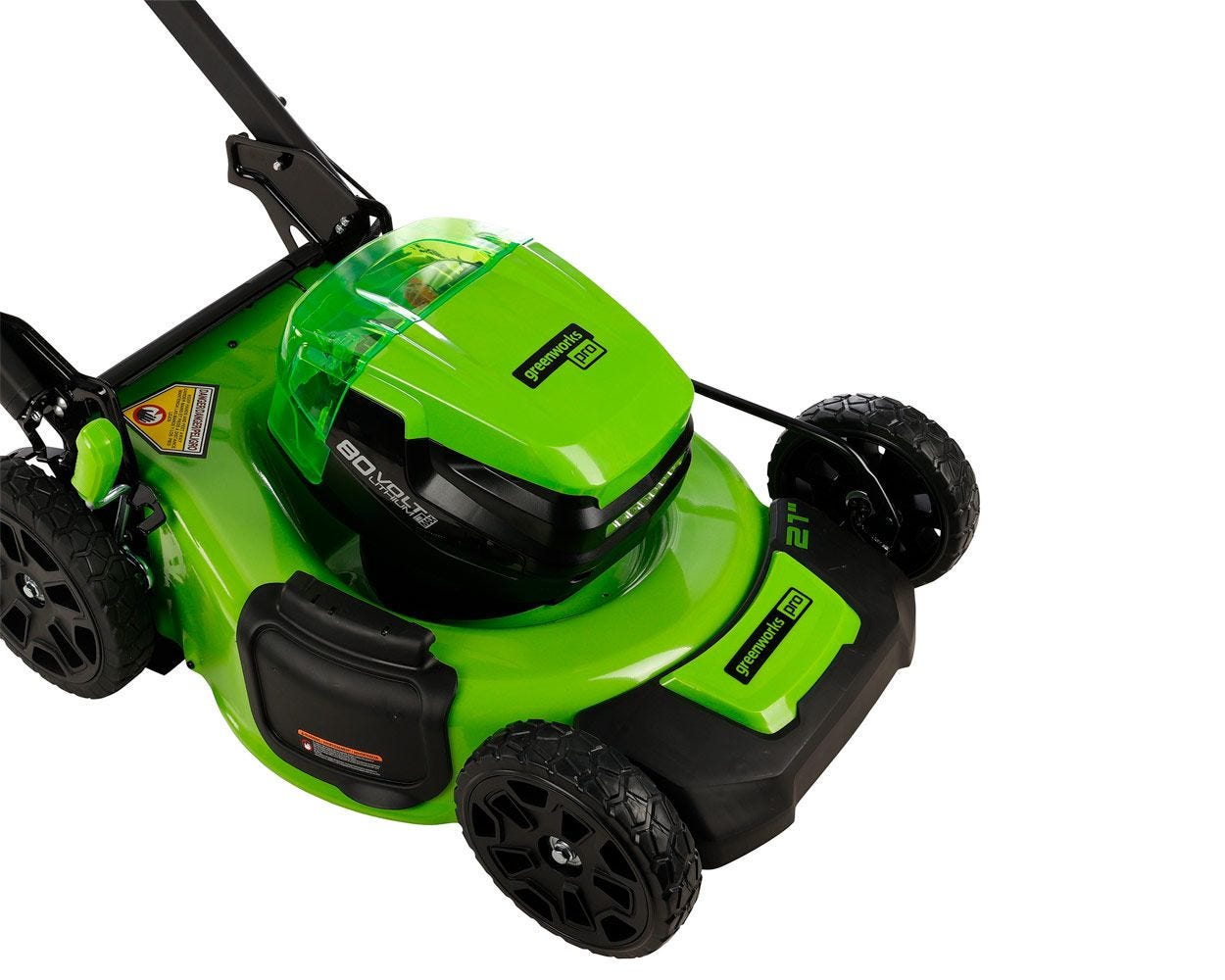 80V 21'' Self Propelled Lawn Mower  (2) 4.0 Ah Batteries | Greenworks Tools