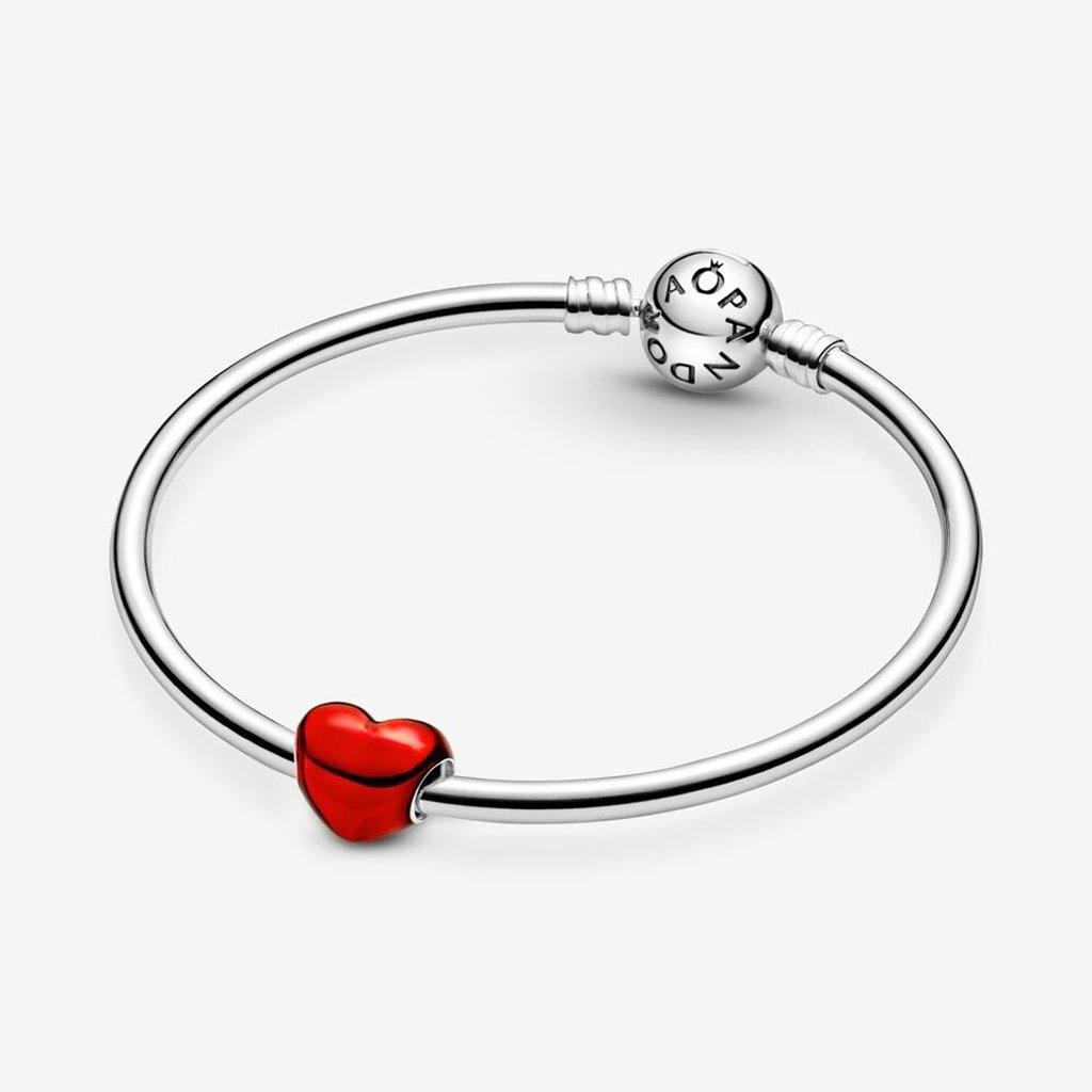 PANDORA  Metallic Red Heart Charm