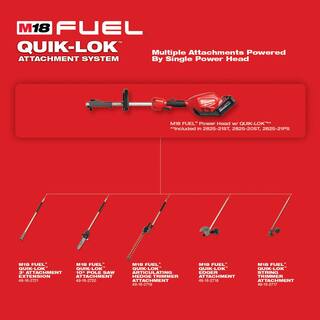 MW M18 FUEL 10 in. 18-Volt Lithium-Ion Brushless Cordless Pole Saw Kit wM12 FUEL 6 in. HATCHET Pruning Saw Kit (2-Tool) 2825-21PS-2527-21