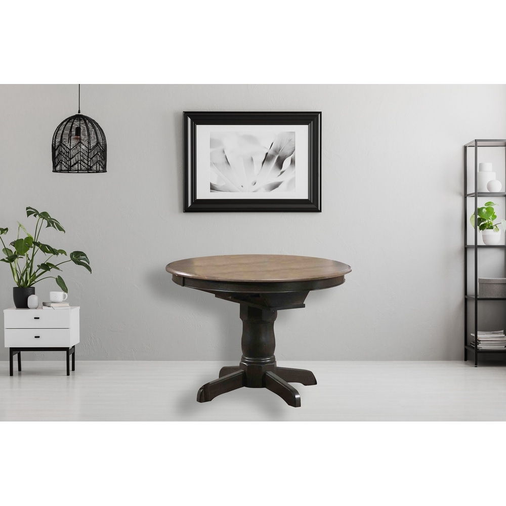 Round Butterfly Leaf Dining Table  42\