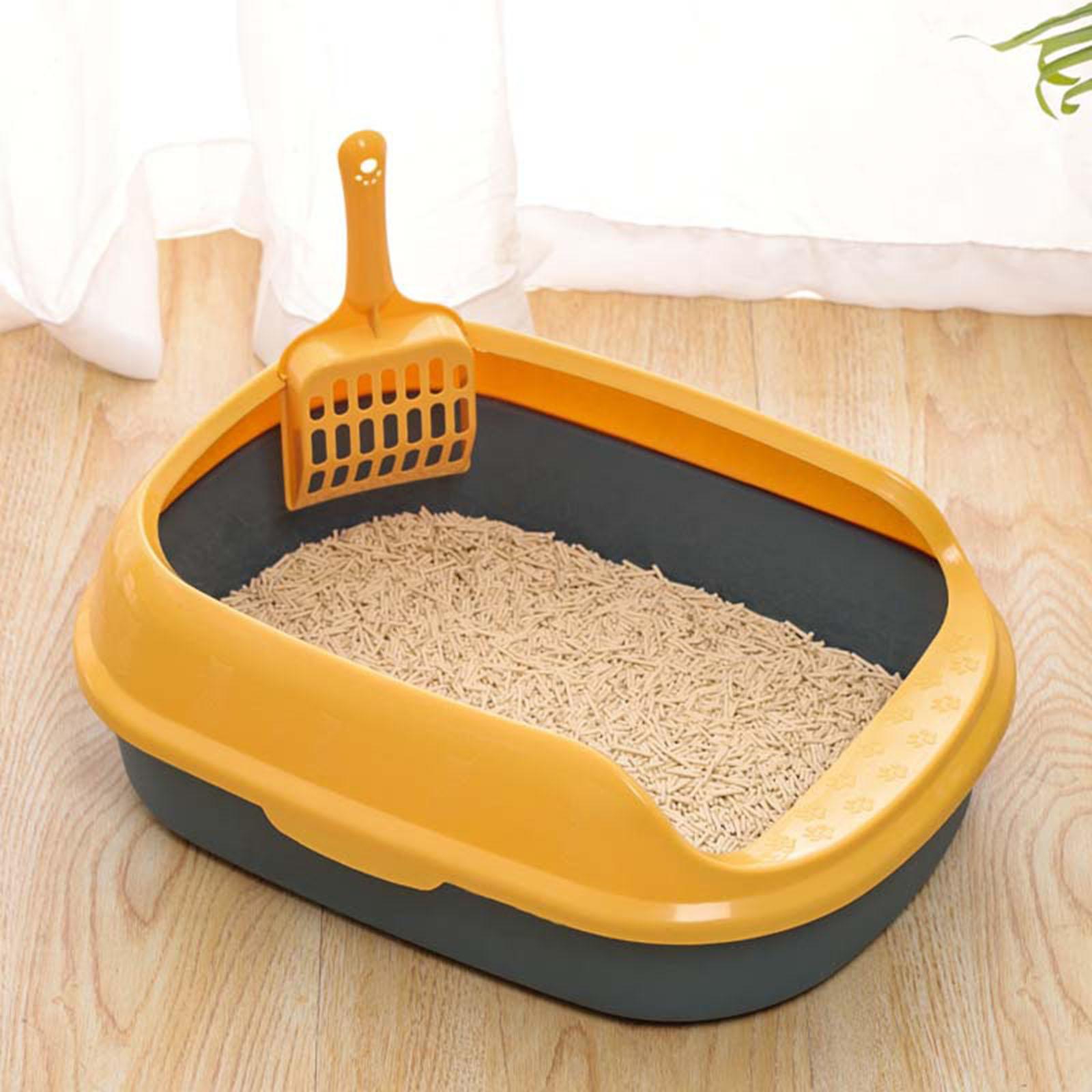 Cat Litter Box Pet Semi-Closed Litter Tray