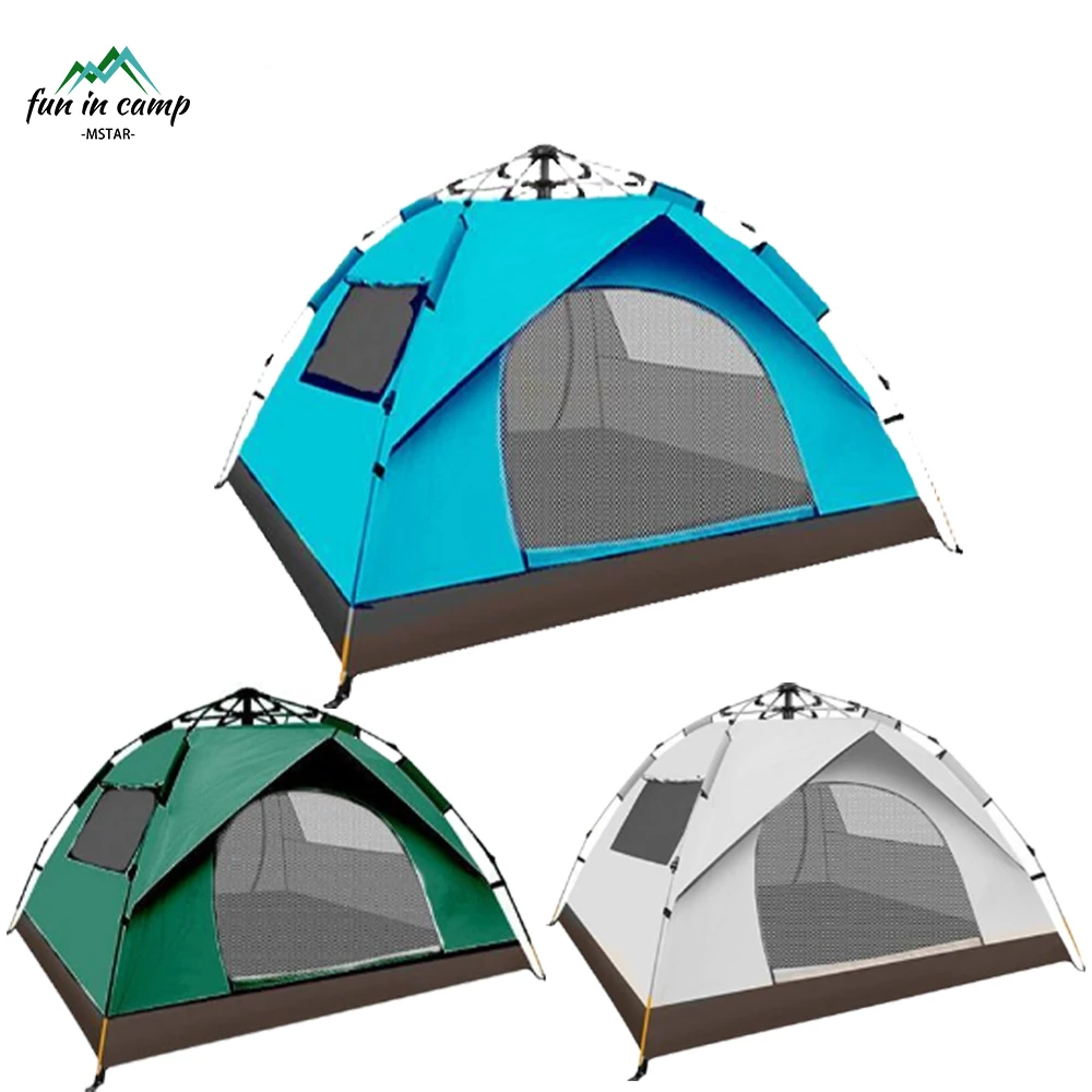 Factory Direct Camping Waterproof Tent Quick Opening Tent Outdoor Camping 3 4 People Automatic Tent