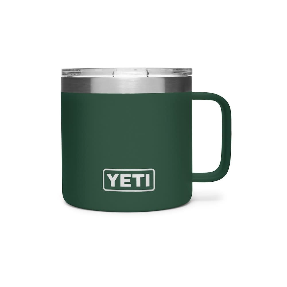 Yeti Rambler Mug Stainless Steel 14oz Northwoods Green ;