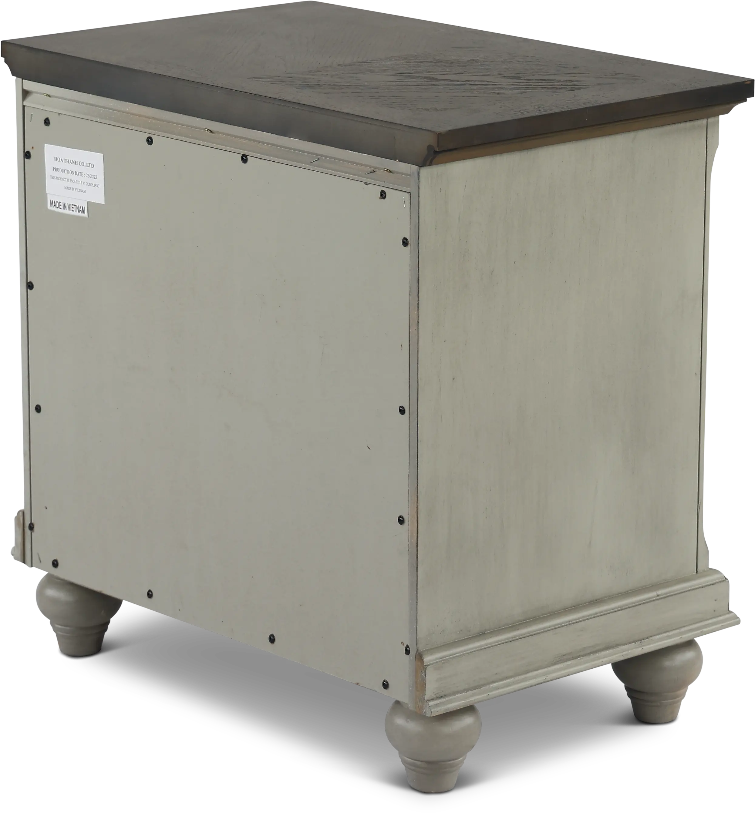 Mystic Hills Light Gray Nightstand