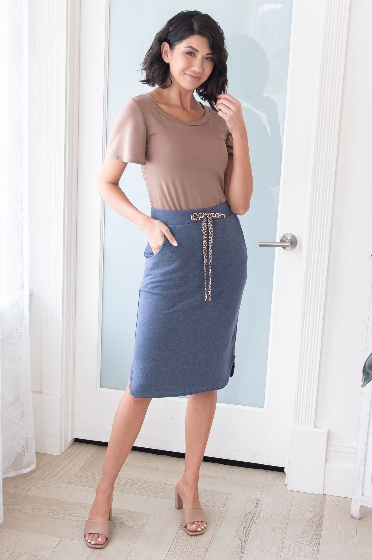 Goal Getter Modest Jersey Knit Skirt