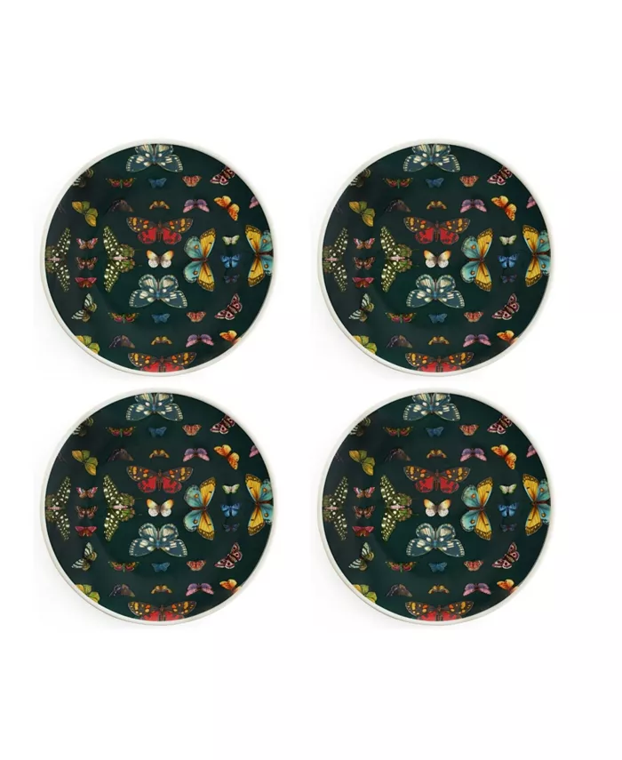 Portmeirion Botanic Garden Harmony Coupe Plate Set of 4