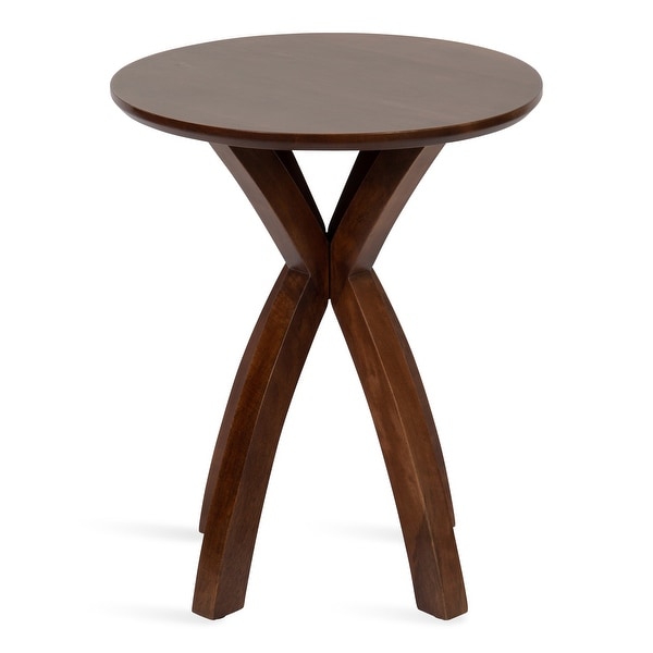 Kate and Laurel Soleyn Round Wood Side Table