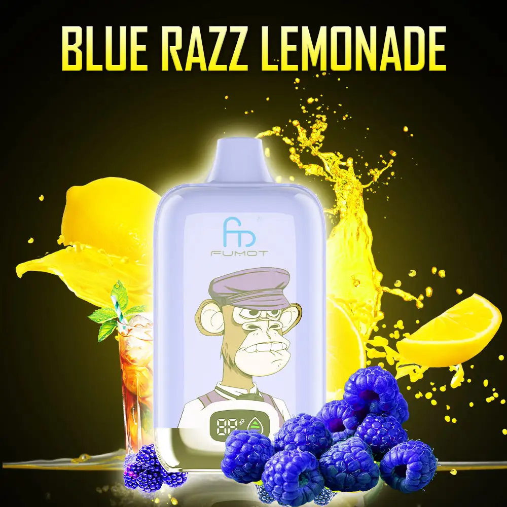 Fumot Tornado Digital Box 12000 Puffs - Bluerazz Lemonade