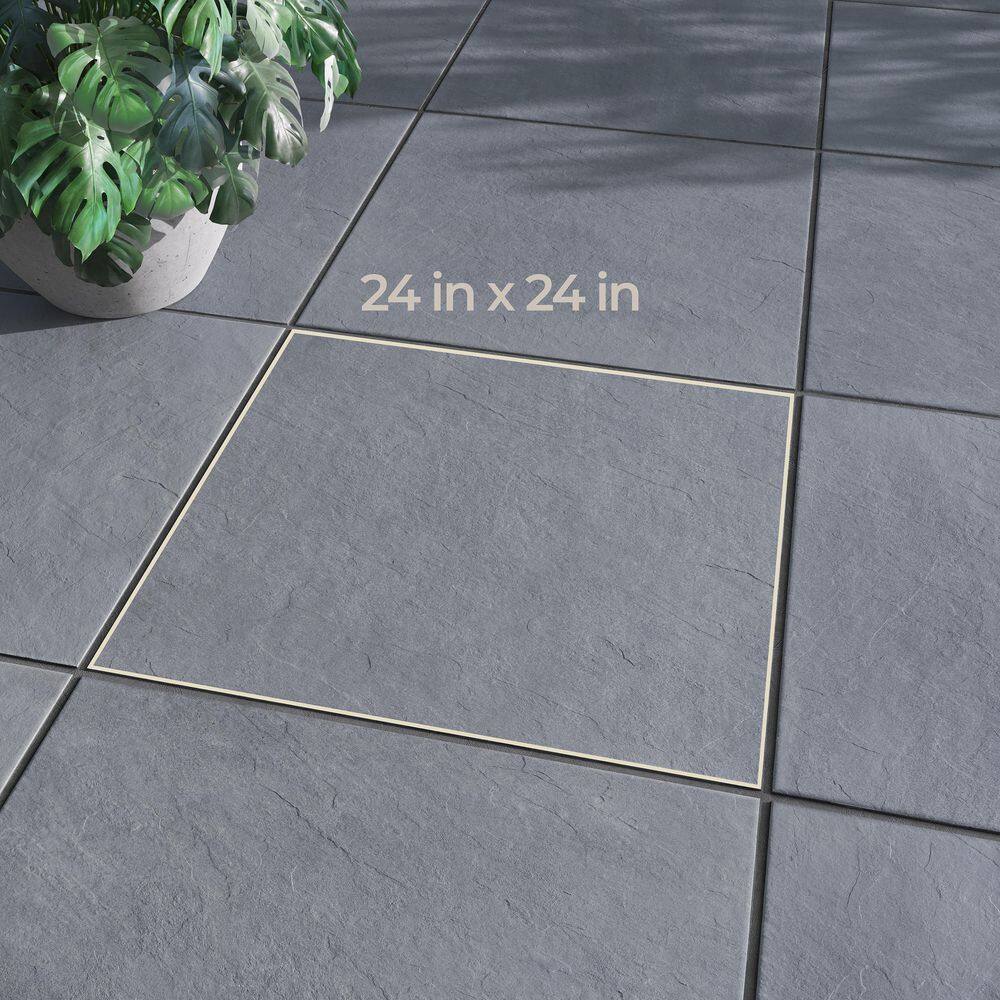 Corso Italia Bluestone Natural Cleft 24 in. x 24 in. x 0.75 in. Porcelain Paver 610010002317