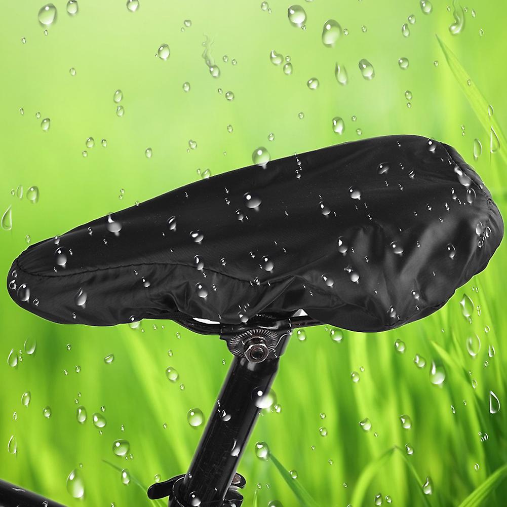 Durable Polyester Waterproof Rain-proof Dust Resistant Bike Seat Bicycle Saddle Cover(black)