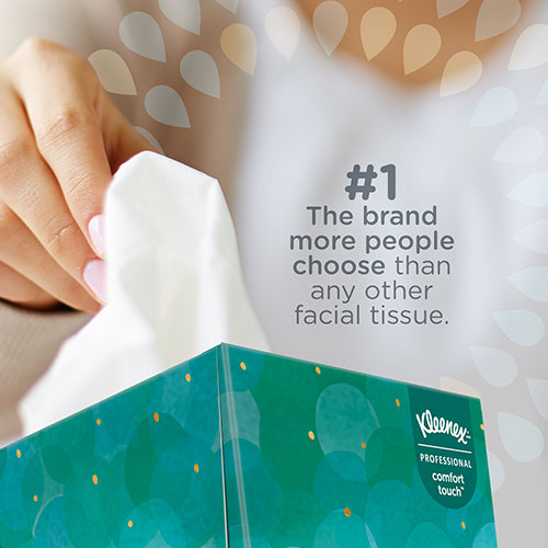 Kimberly-Clark Kleenex Professional Facial Tissue Cube for Business (21271) | Upright Face Tissue Box， 6 Bundles