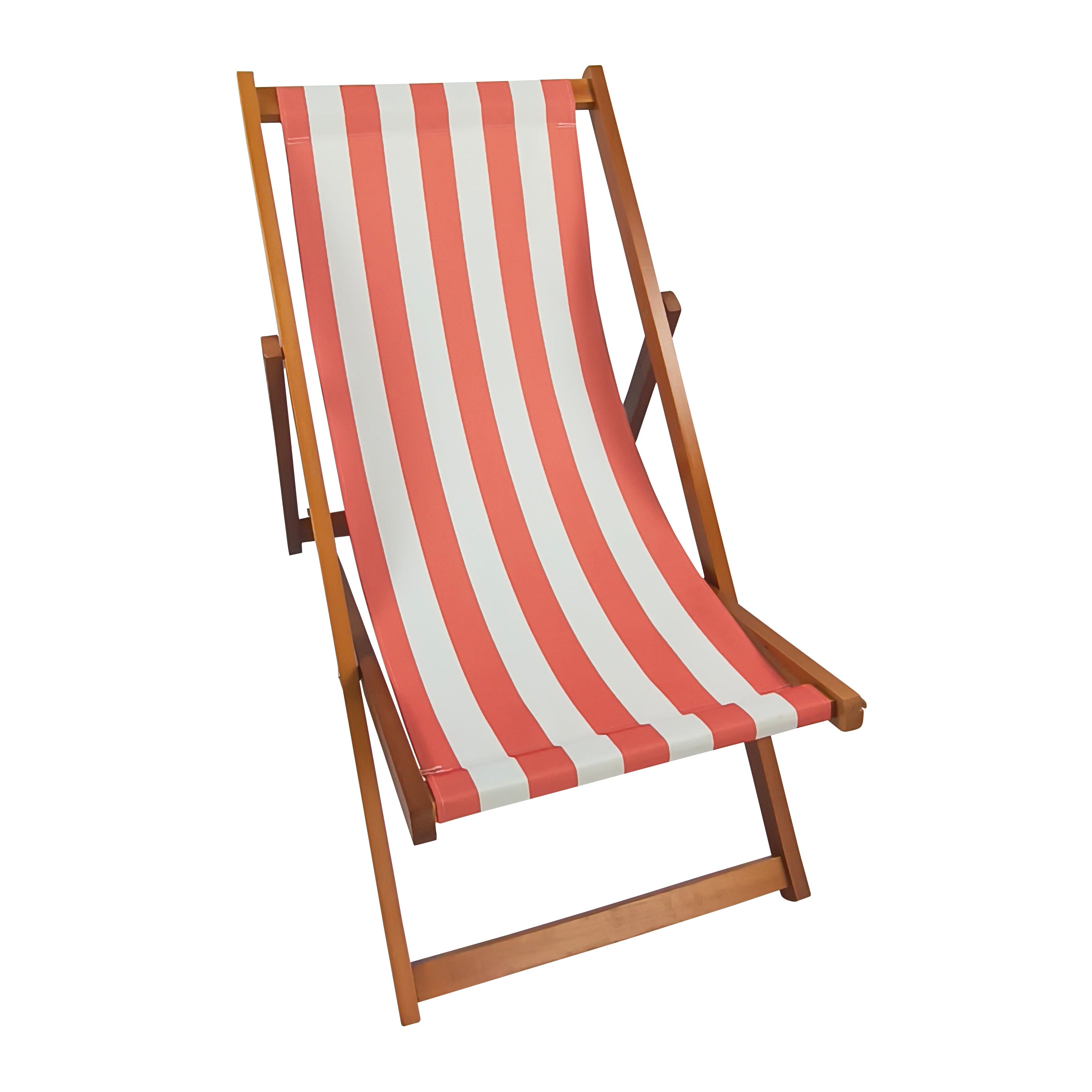 ametoys Outdoor/ beach /swimming pool /populus wood sling chair Orange Stripe （color:Orange ）folding chaise chair