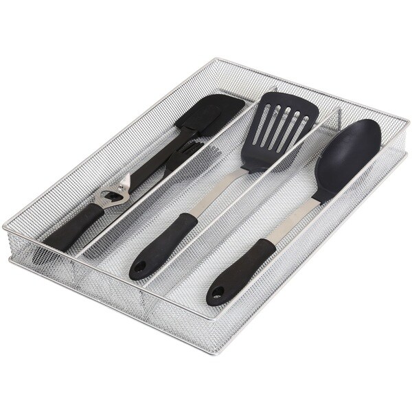 Ybm Home In Drawer Stainless Steel Mesh Cutlery Organizer