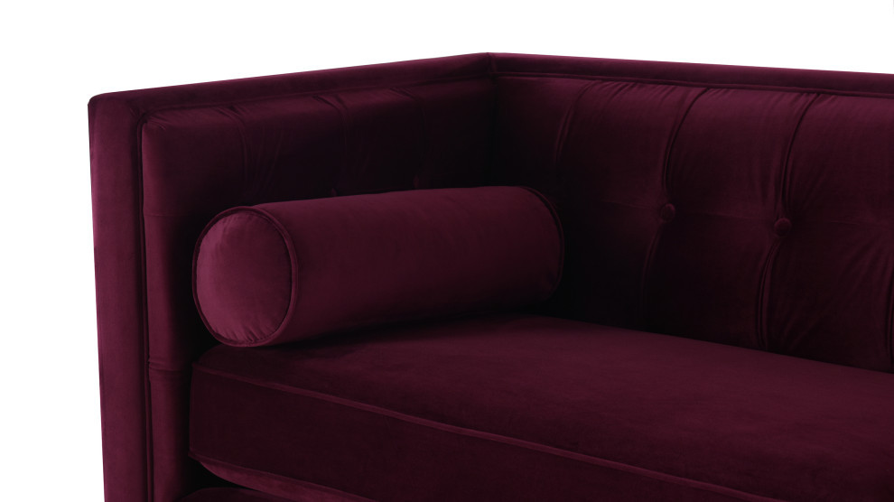 Jack 84 quotModern Tuxedo Tufted Sofa   Midcentury   Sofas   by Jennifer Taylor Home  Houzz