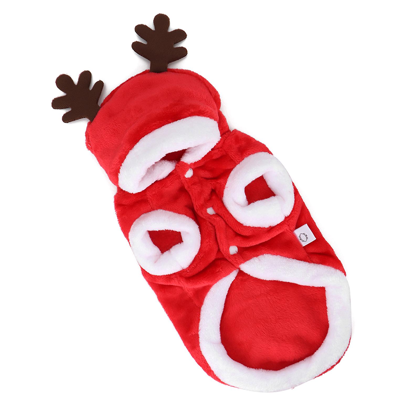 Winter Soft Warm Xmas Tree Cute Dog Clothes Dress For Small Pet Dogs Puppy Jacket Clothing Outfitm