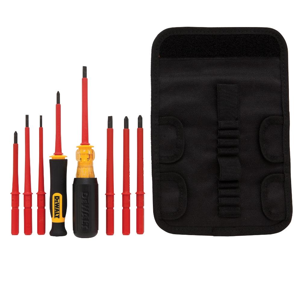 DW 10 Piece Vinyl Grip Insulated Screwdriver Set DWHT66417 from DW