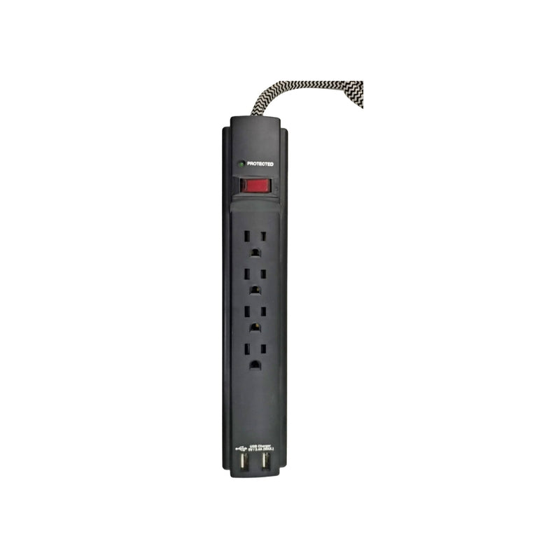 SURGE BRD 4 OUTLET BLK