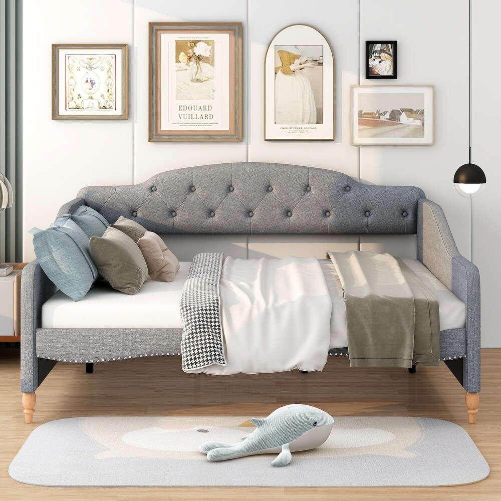 Daybed with Button Tufted Backrest