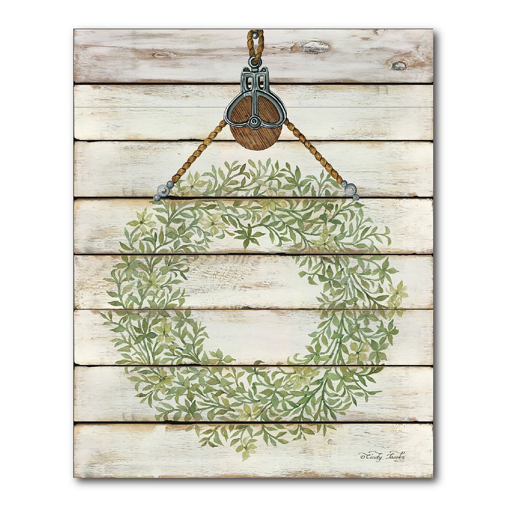 COURTSIDE MARKET Wreath Canvas Wall Art