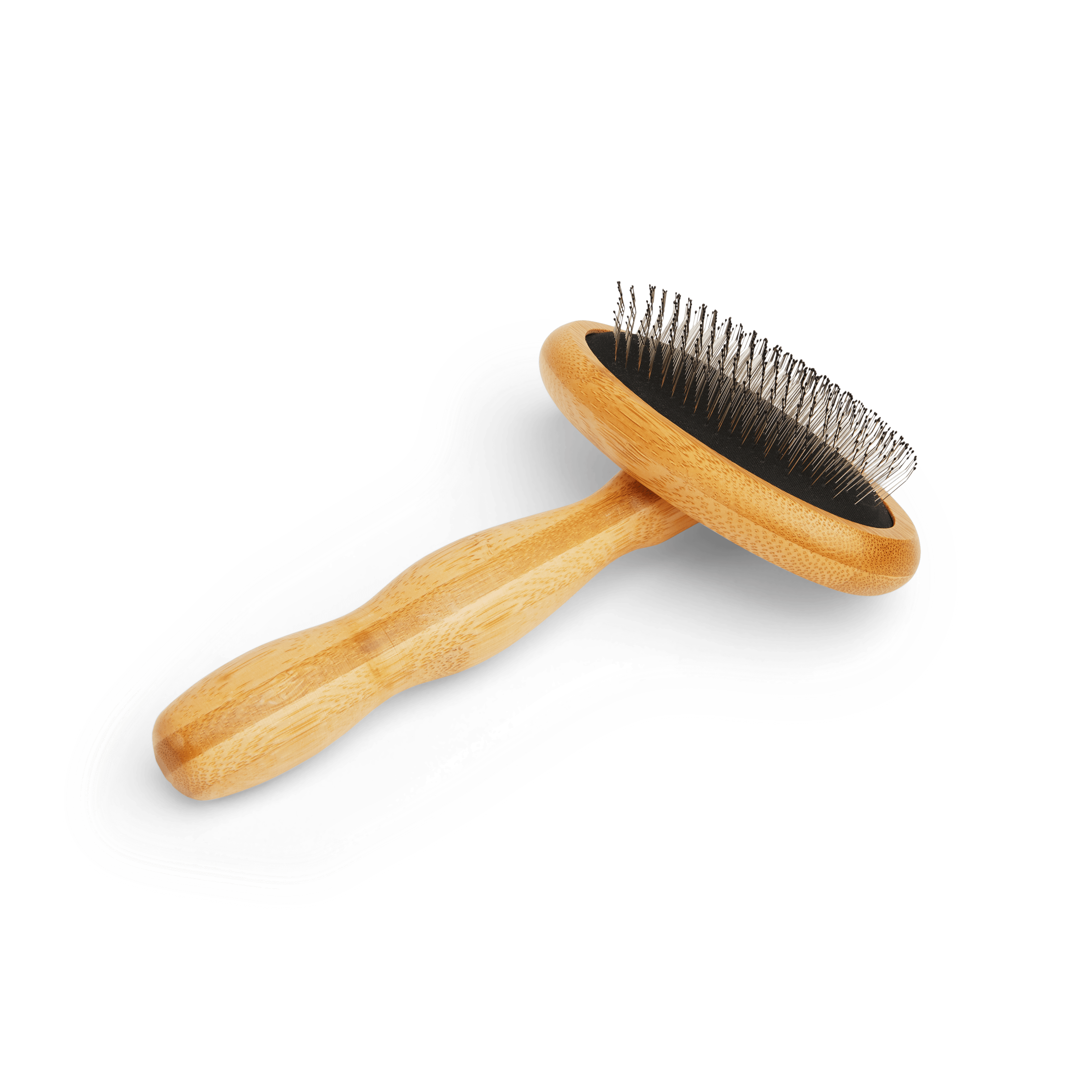 Well  Good Wooden Cushion Slicker Dog Brush， Large