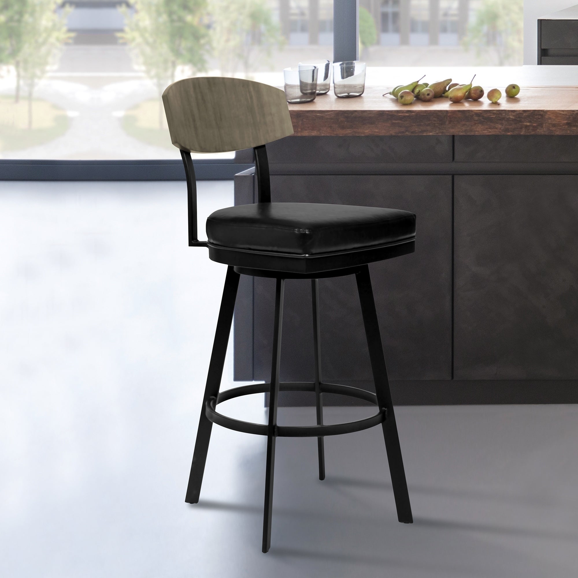 Frisco Barstool with Faux Leather