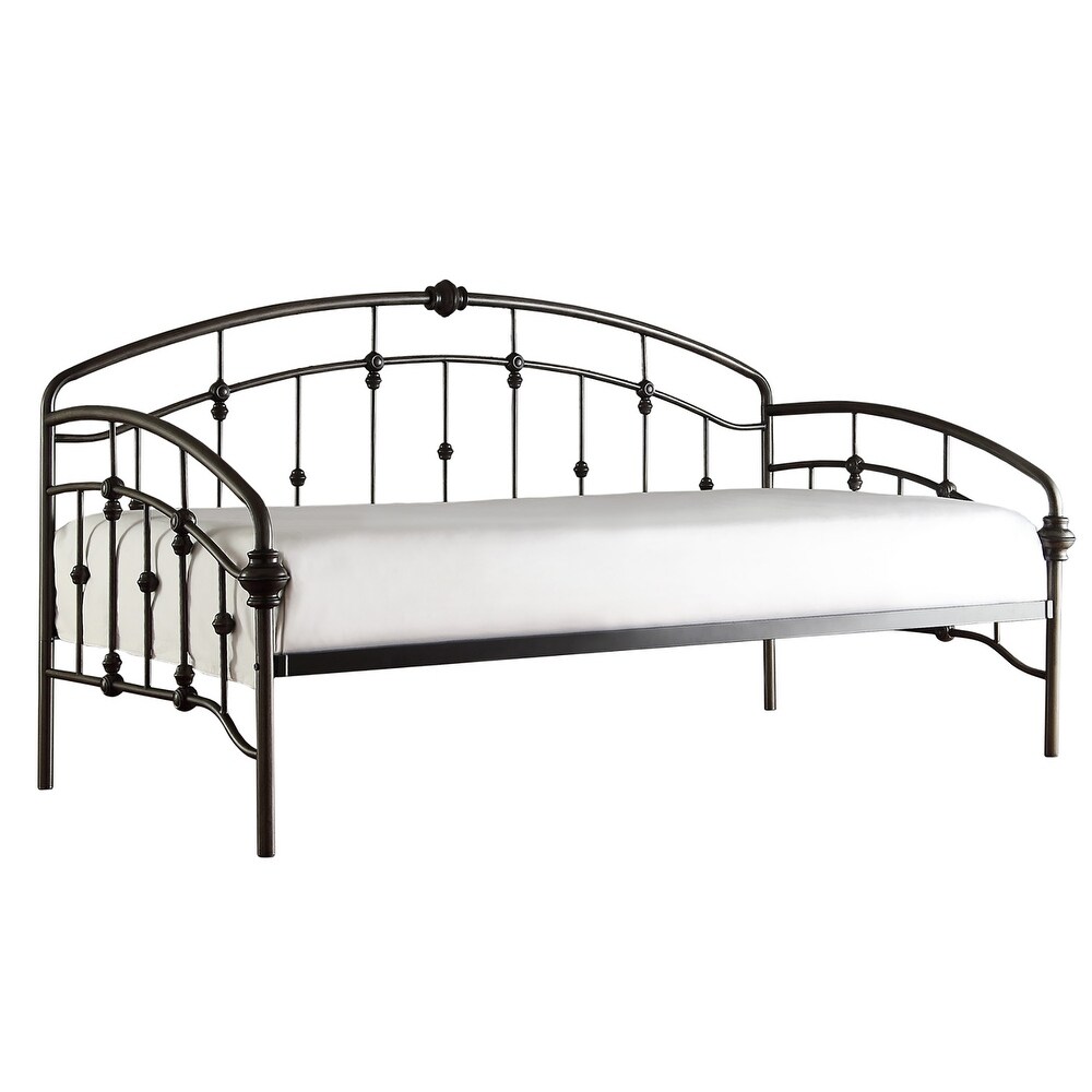 Lacey Round Curved Double Top Arches Victorian Iron Metal Daybed by iNSPIRE Q Classic