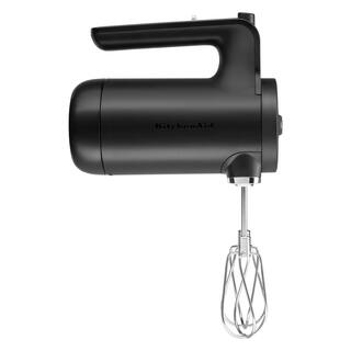 KitchenAid Cordless 7-Speed Black Matte Hand Mixer KHMB732BM