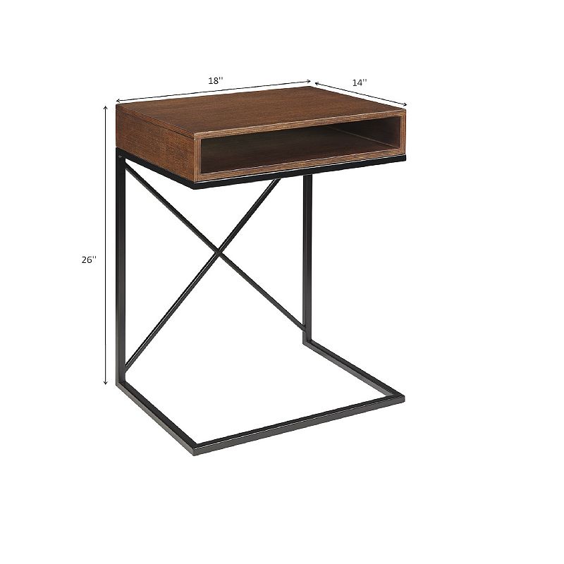 Madison Park Wegner C-Shaped End Table