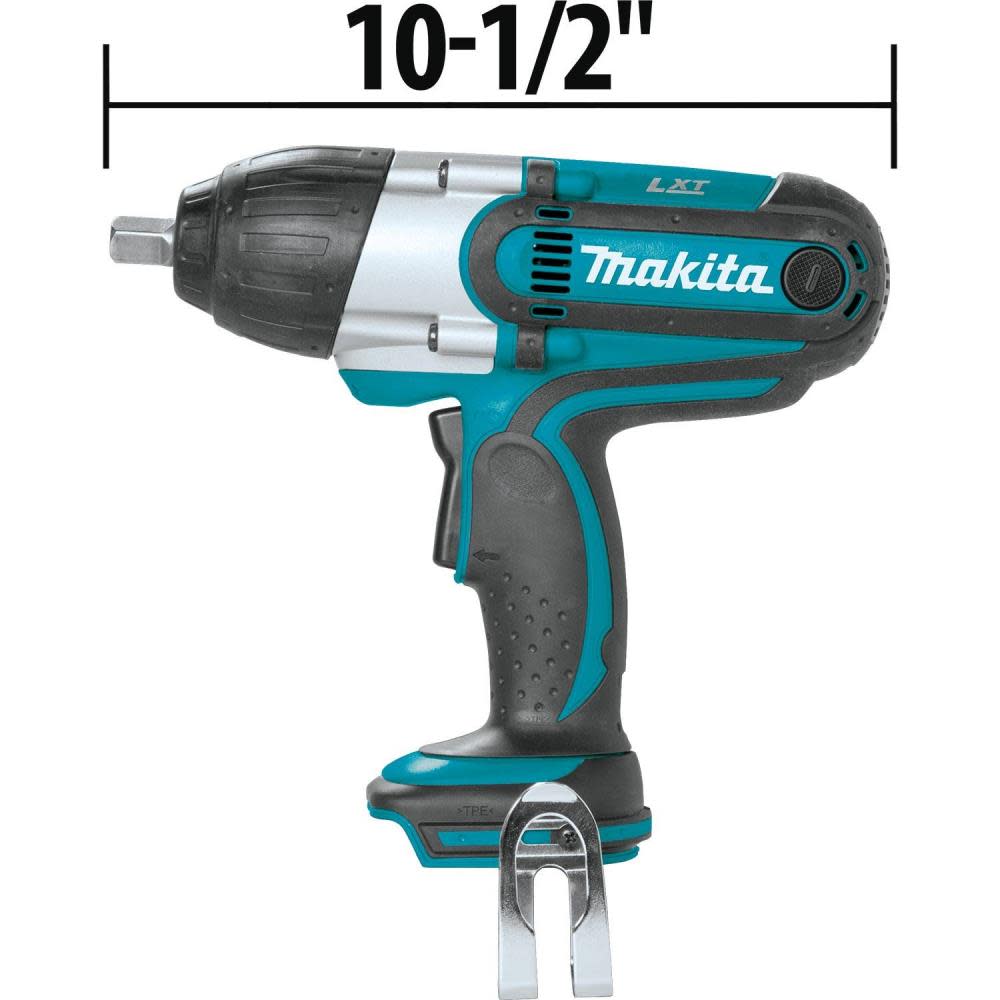 18V LXT® Lithium-Ion Cordless 1/2 In. High Torque Impact Wrench， Tool Only