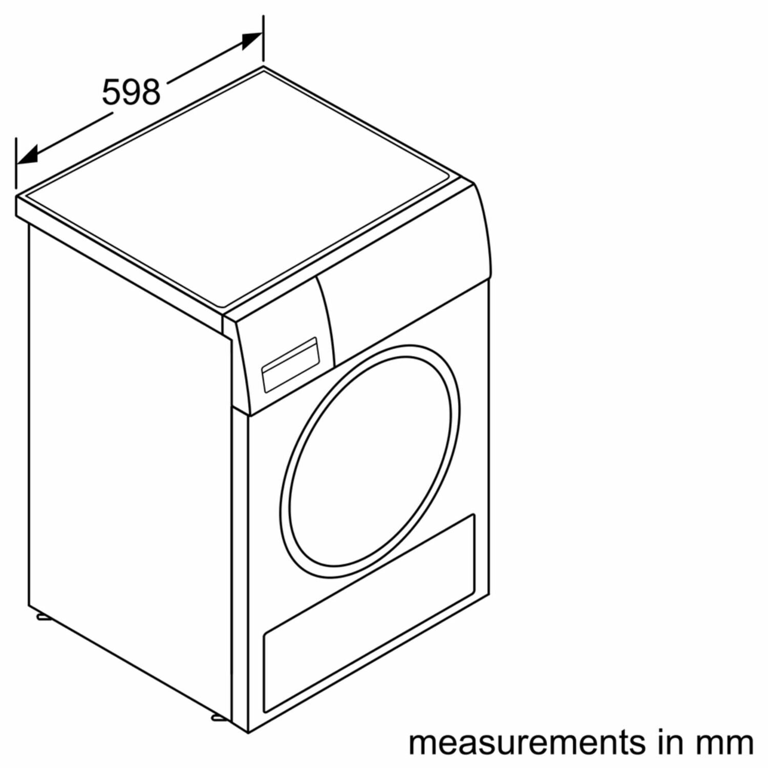 Bosch WTG86401UC 500 Series Cond. Dryer - 208/240V, Cap. 4.0 Cu.Ft., 15 Cyc.,65 Dba, Ss Drum, Silv. Rev./Door; Energy Star