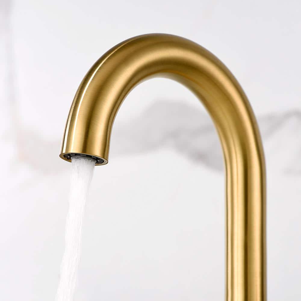 LUXIER Contemporary 8 in Widespread 2Handle Bathroom Faucet in Brushed Gold